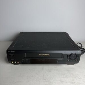 Sony SLV-N50 VHS VCR 4-Head Hi-Fi Stereo Video Cassette Recorder Tested Working